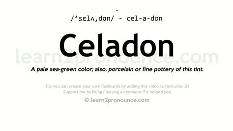 celadon pronunciation